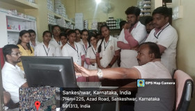 Field visit to Drug Store Sankeshwar